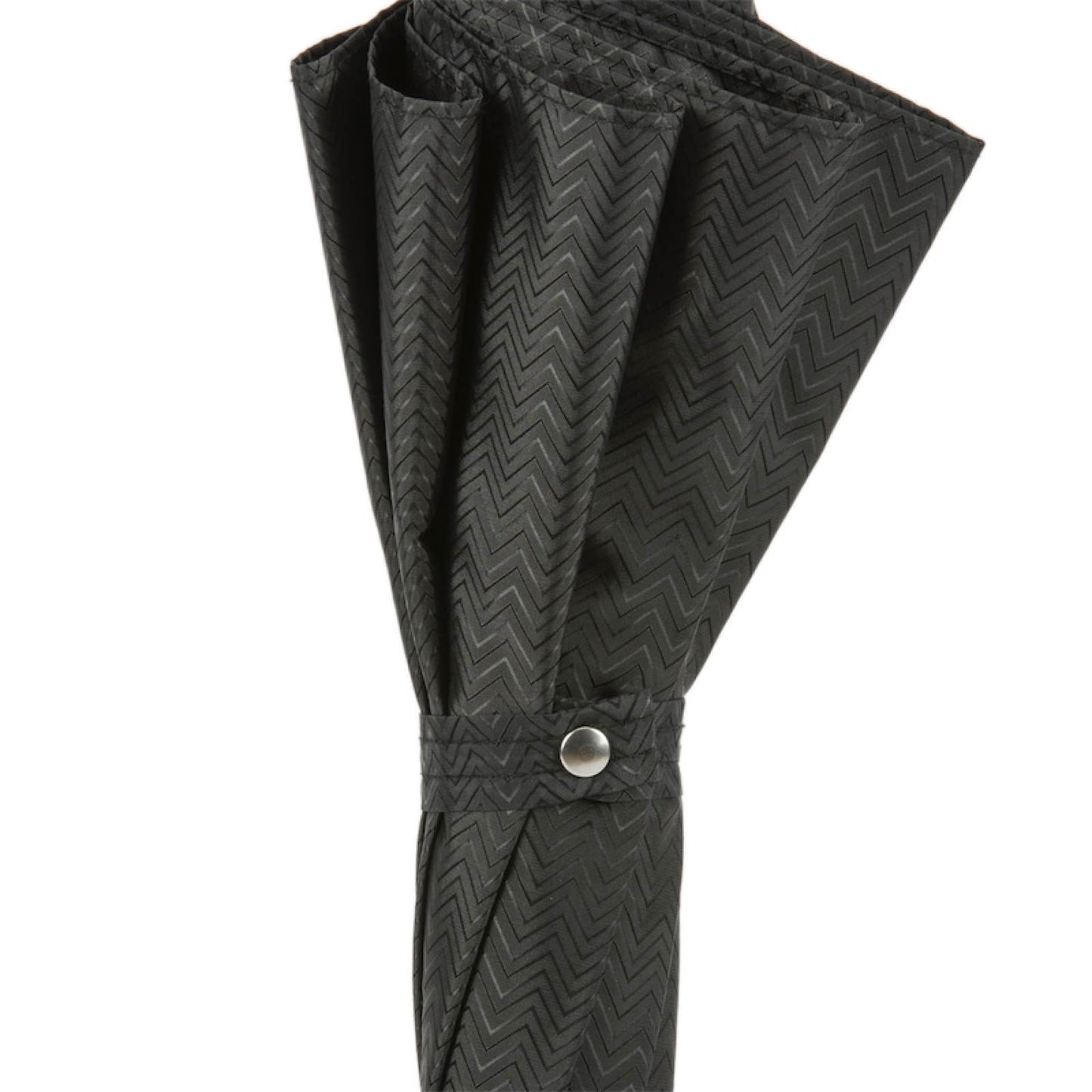 Pasotti Schwarzer Regenschirm mit Vintage Panther