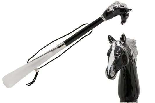 Pasotti Schuhanzieher mit Schwarzes Pferd