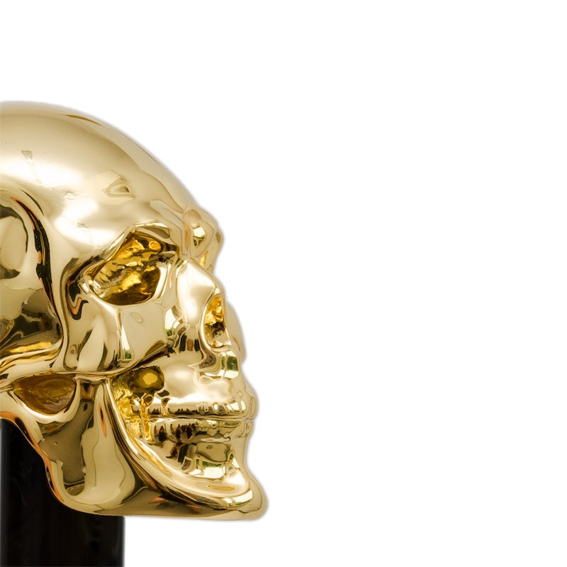 Pasotti Schuhanzieher mit Goldfarben Totenkopf