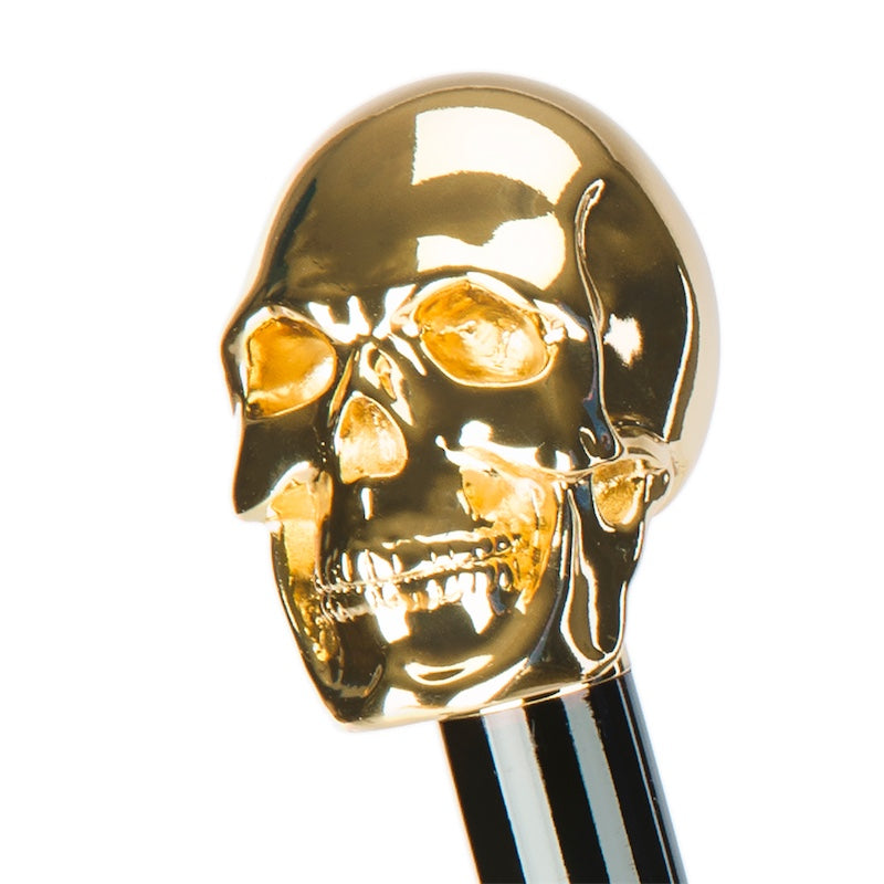 Pasotti Schuhanzieher mit Goldfarben Totenkopf